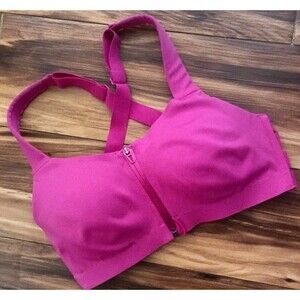 Victoria's Secret On Point Knockout Sports Bra Size 32DD Front Close Pink New